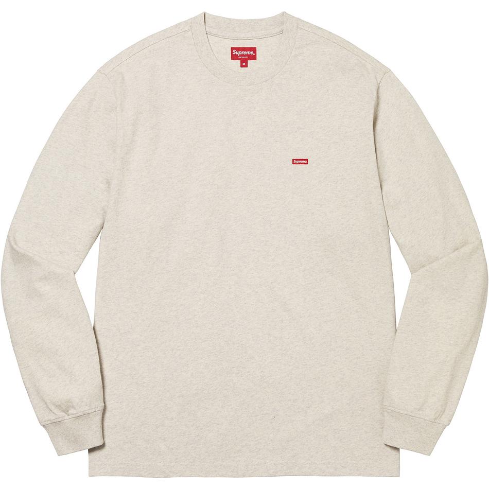 Beige Supreme Small Box L/S Tee Sweaters | UK248WY