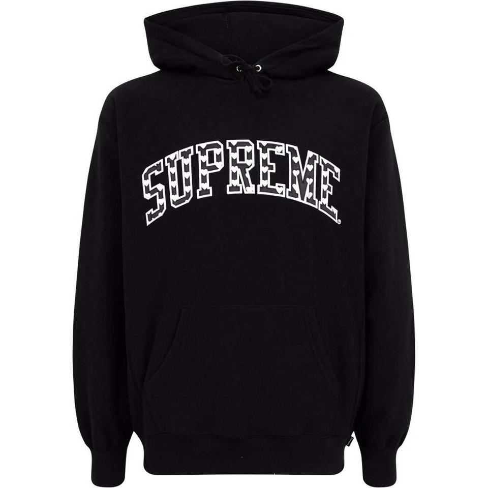 Black Supreme Hearts ARC Hoodie | UK111XF