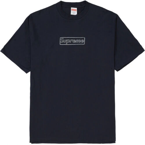 Black Supreme KAWS Chalk Box Logo T Shirts | UK393JJ