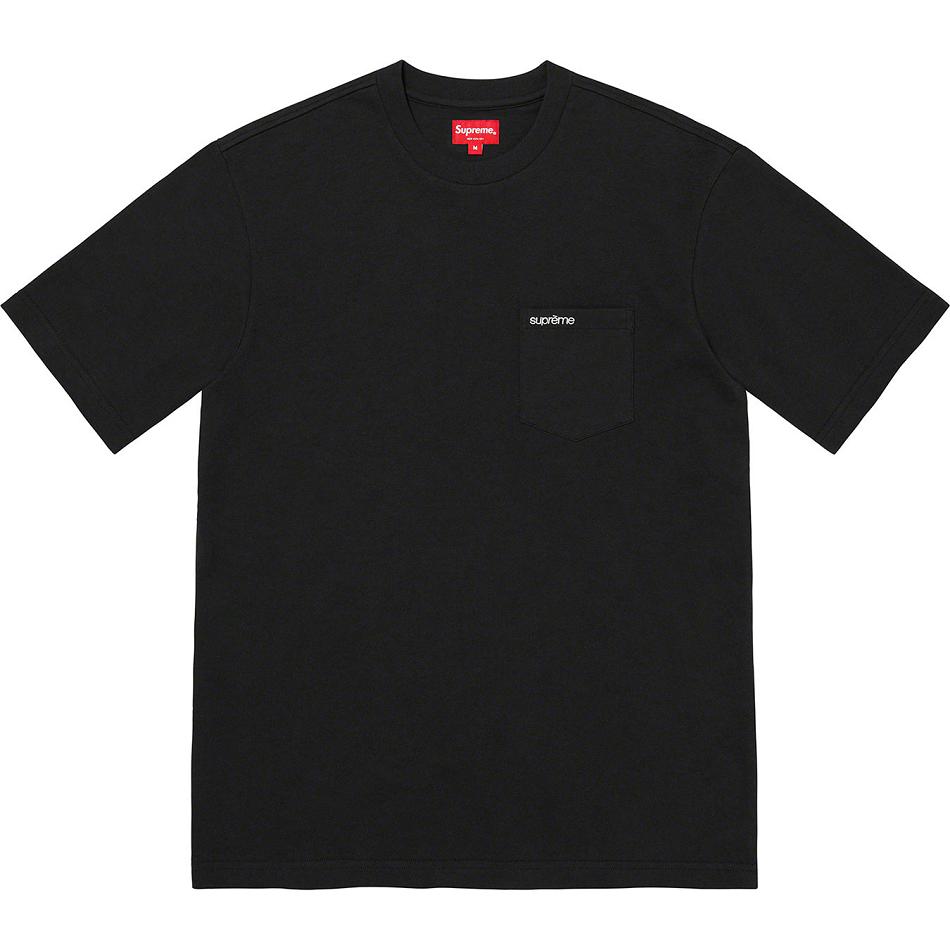 Black Supreme S/S Pocket Tee Sweaters | UK271NB