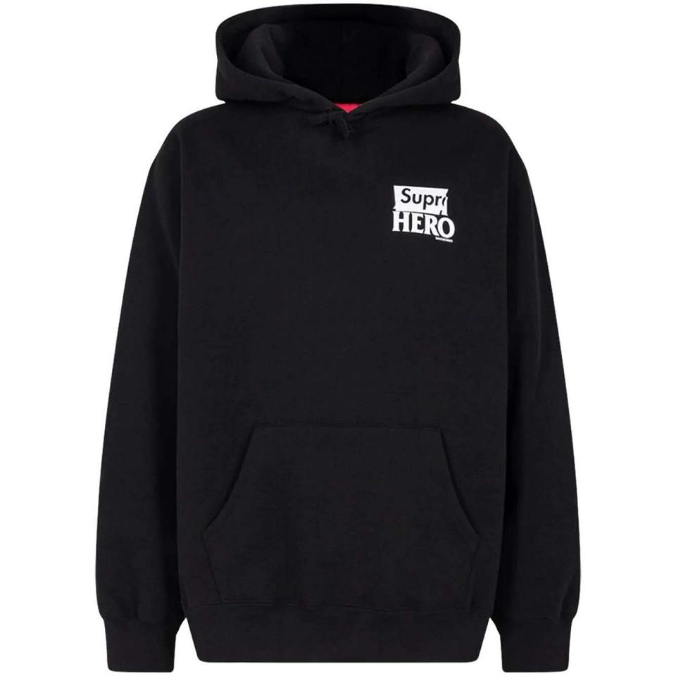 Black Supreme X Antihero Hoodie | UK132HK