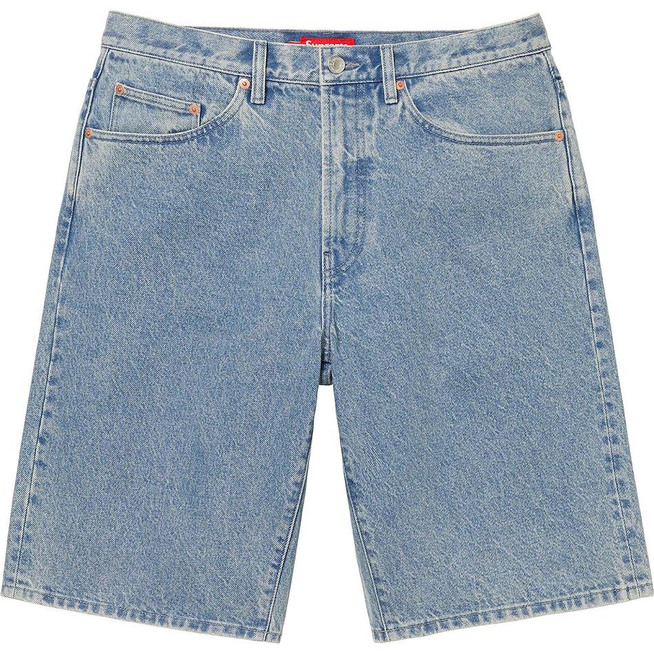 Blue Supreme Baggy Denim Shorts | UK236HK