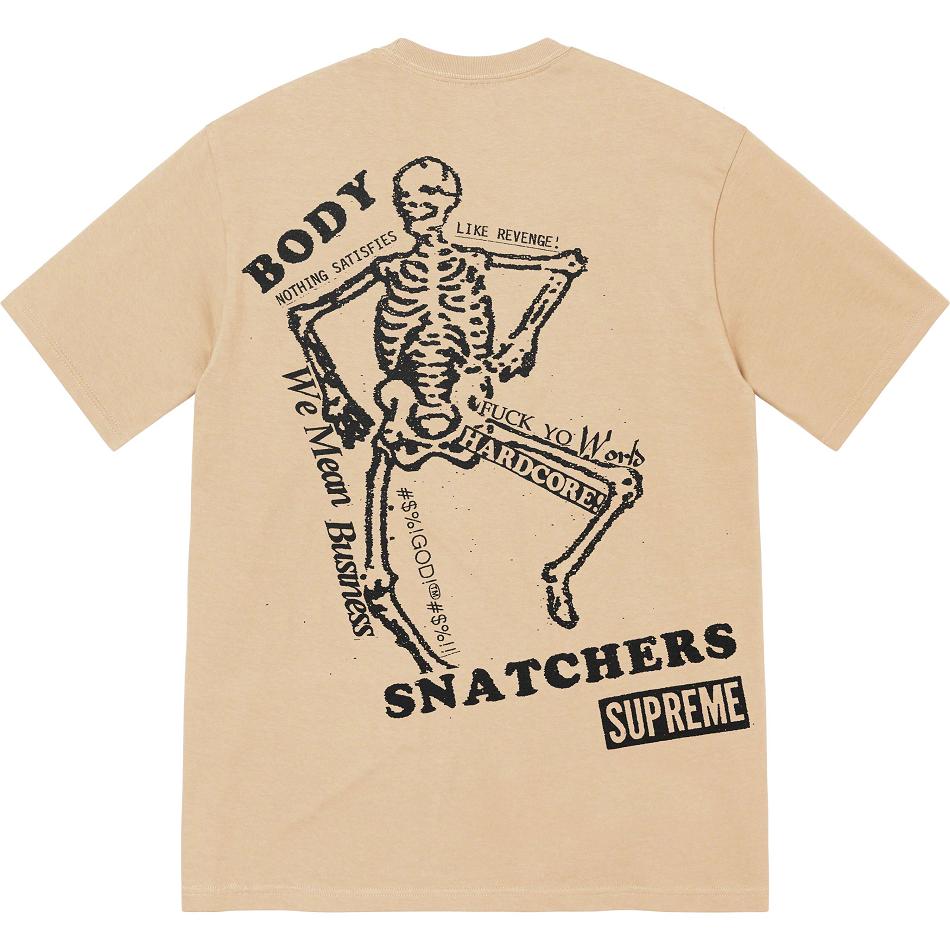 Brown Supreme Body Snatchers Tee T Shirts | UK349NB