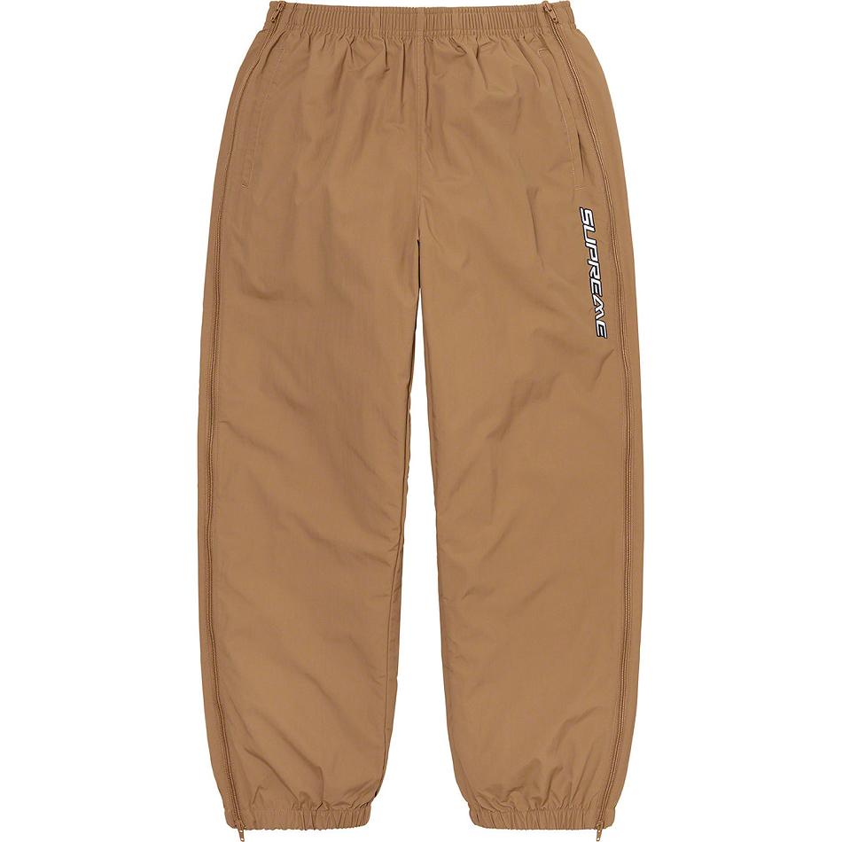 Brown Supreme Full Zip Baggy Warm Up Pant Pants | UK158HK