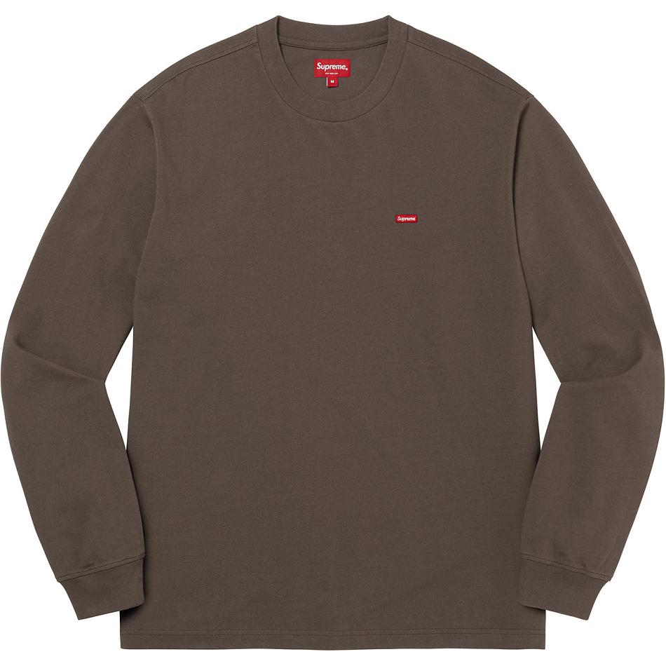 Brown Supreme Small Box L/S Tee Sweaters | UK250RW