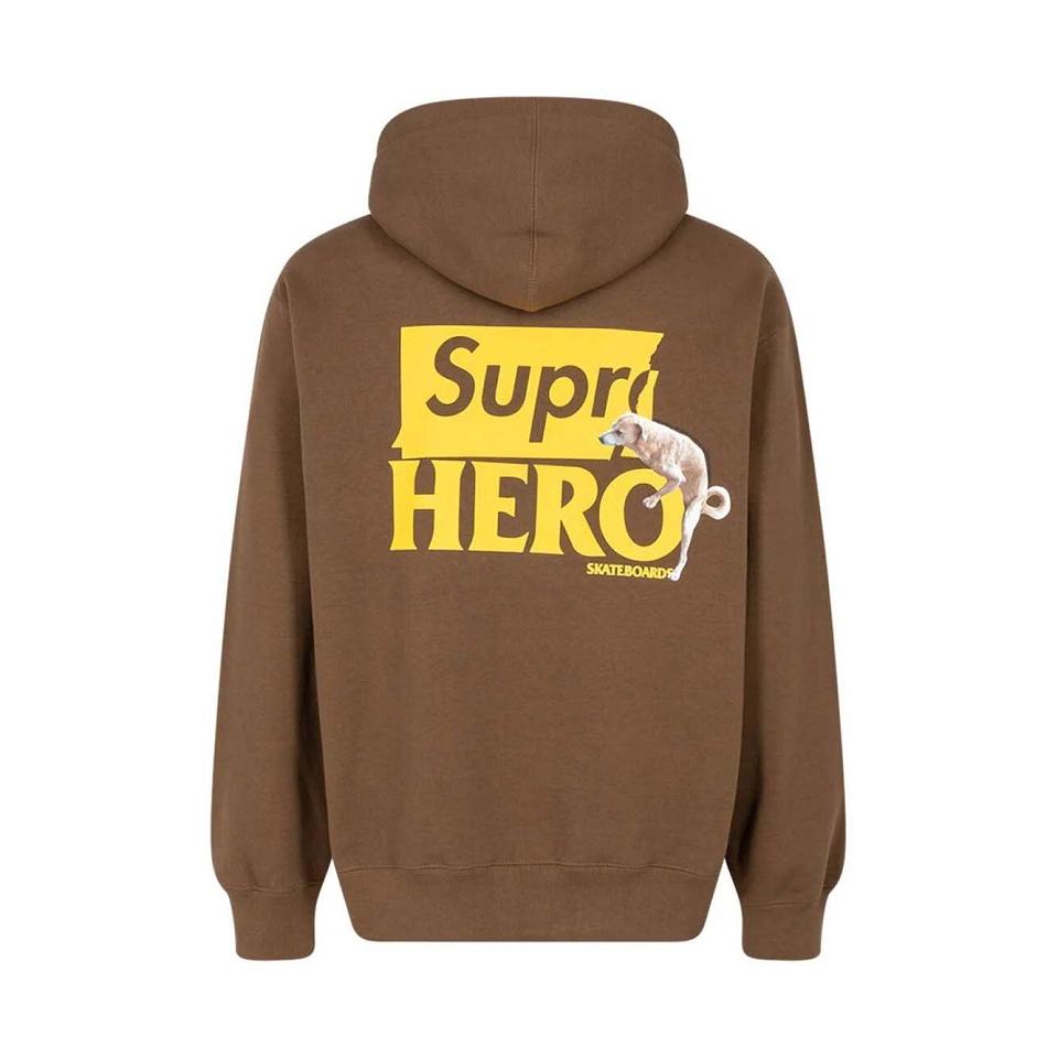 Brown Supreme X Antihero Hoodie | UK131GL