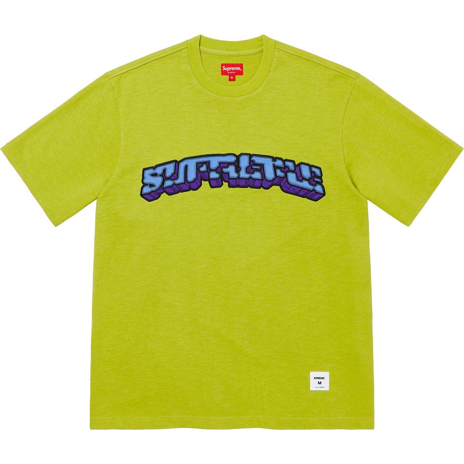 Green Supreme Block Arc S/S Top Sweaters | UK263JJ