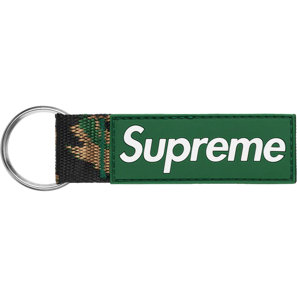 Green Supreme Webbing Keychain Accessories | UK407TV