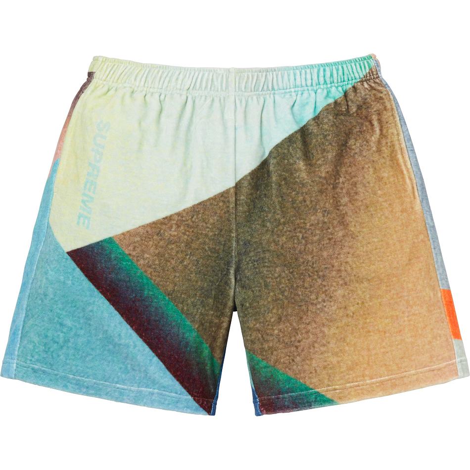 Multicolor Supreme Geo Velour Shorts | UK226YU