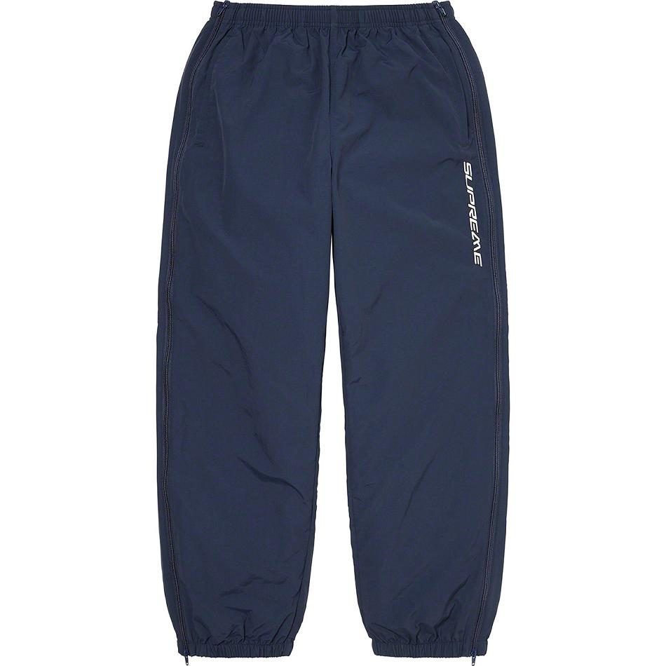 Navy Supreme Full Zip Baggy Warm Up Pant Pants | UK161LH