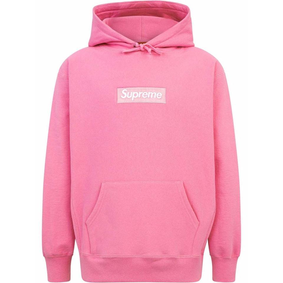 Pink Supreme Box Logo Hoodie | UK104FM