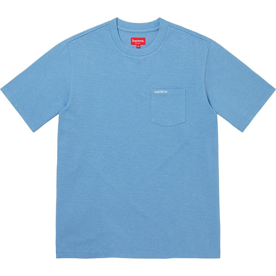 Turquoise Supreme S/S Pocket Tee Sweaters | UK275EX