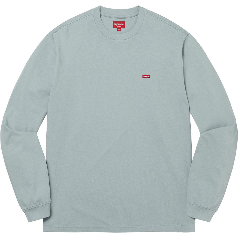 Turquoise Supreme Small Box L/S Tee Sweaters | UK246MA