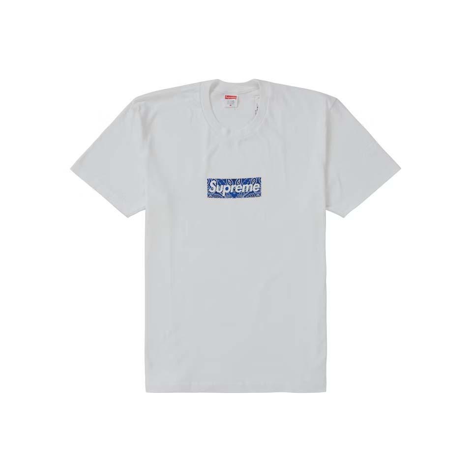 White Supreme Bandana Box Logo T Shirts | UK388SO