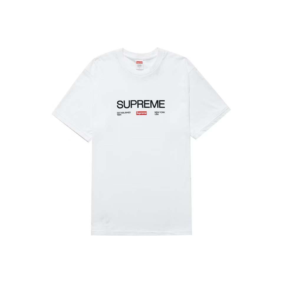 White Supreme Est. 1994 Logo T Shirts | UK391GL