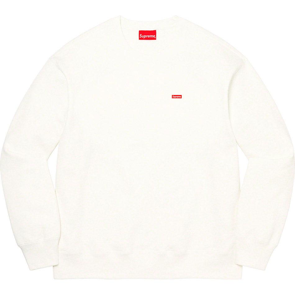 White Supreme Small Box Crewneck Sweatshirts | UK308PQ