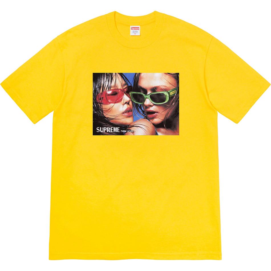 Yellow Supreme Eyewear Tee T Shirts | UK367JJ