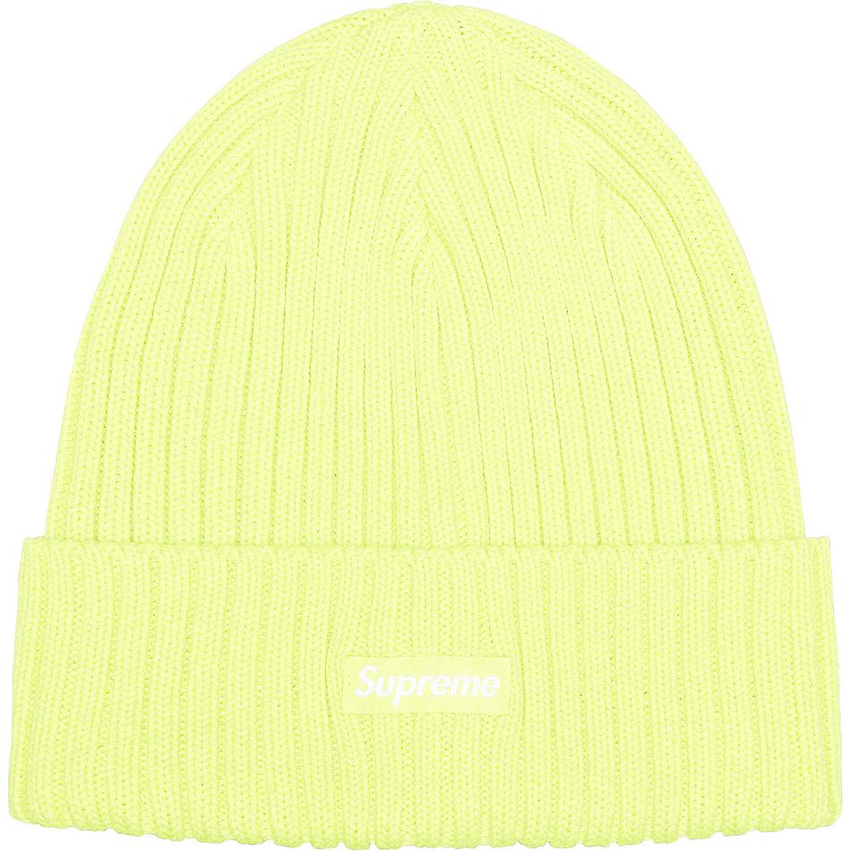 Yellow Supreme Overdyed Beanie Hats | UK433TV