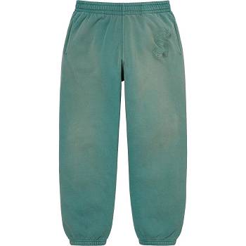 Aqua Supreme Overdyed S Logo Sweatpant Pants | UK187LH