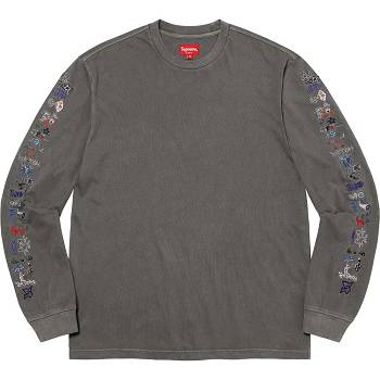 Black Supreme AOI Icons L/S Top Sweaters | UK279UT