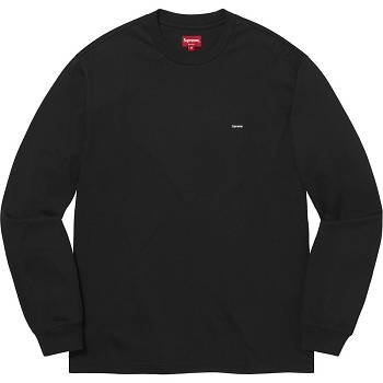 Black Supreme Small Box L/S Tee Sweaters | UK249EX