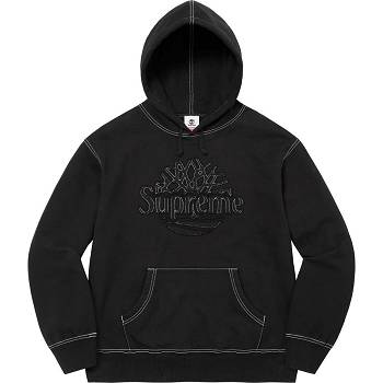 Black Supreme Timberland® Hooded Sweatshirts | UK290KI