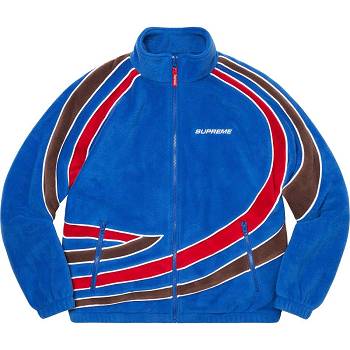 Blue Supreme Racing Fleece Jackets | UK148YU