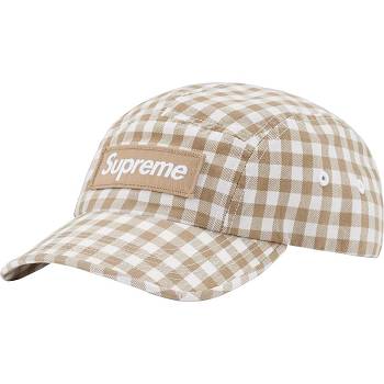 Brown Supreme Gingham Camp Cap Hats | UK474ZG