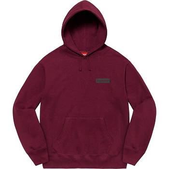 Burgundy Supreme Fiend Hooded Sweatshirts | UK301EX