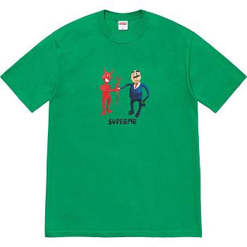 Green Supreme Business Tee T Shirts | UK377QZ