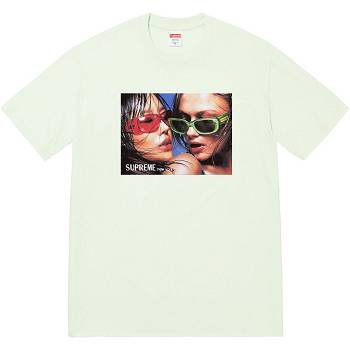 Green Supreme Eyewear Tee T Shirts | UK362SO