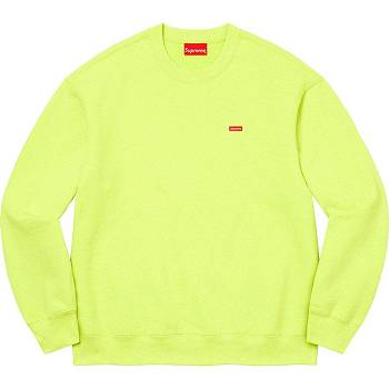 Green Supreme Small Box Crewneck Sweatshirts | UK310SO