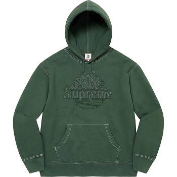 Green Supreme Timberland® Hooded Sweatshirts | UK288HK