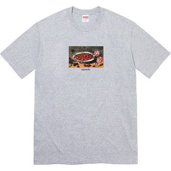 Grey Supreme Strawberries Tee T Shirts | UK342KI