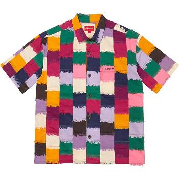 Multicolor Supreme Patchwork S/S Shirts | UK216CE