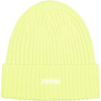 Yellow Supreme Overdyed Beanie Hats | UK433TV