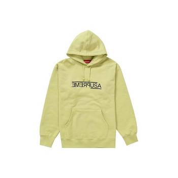 Yellow Supreme USA Hooded Sweatshirts | UK336SO